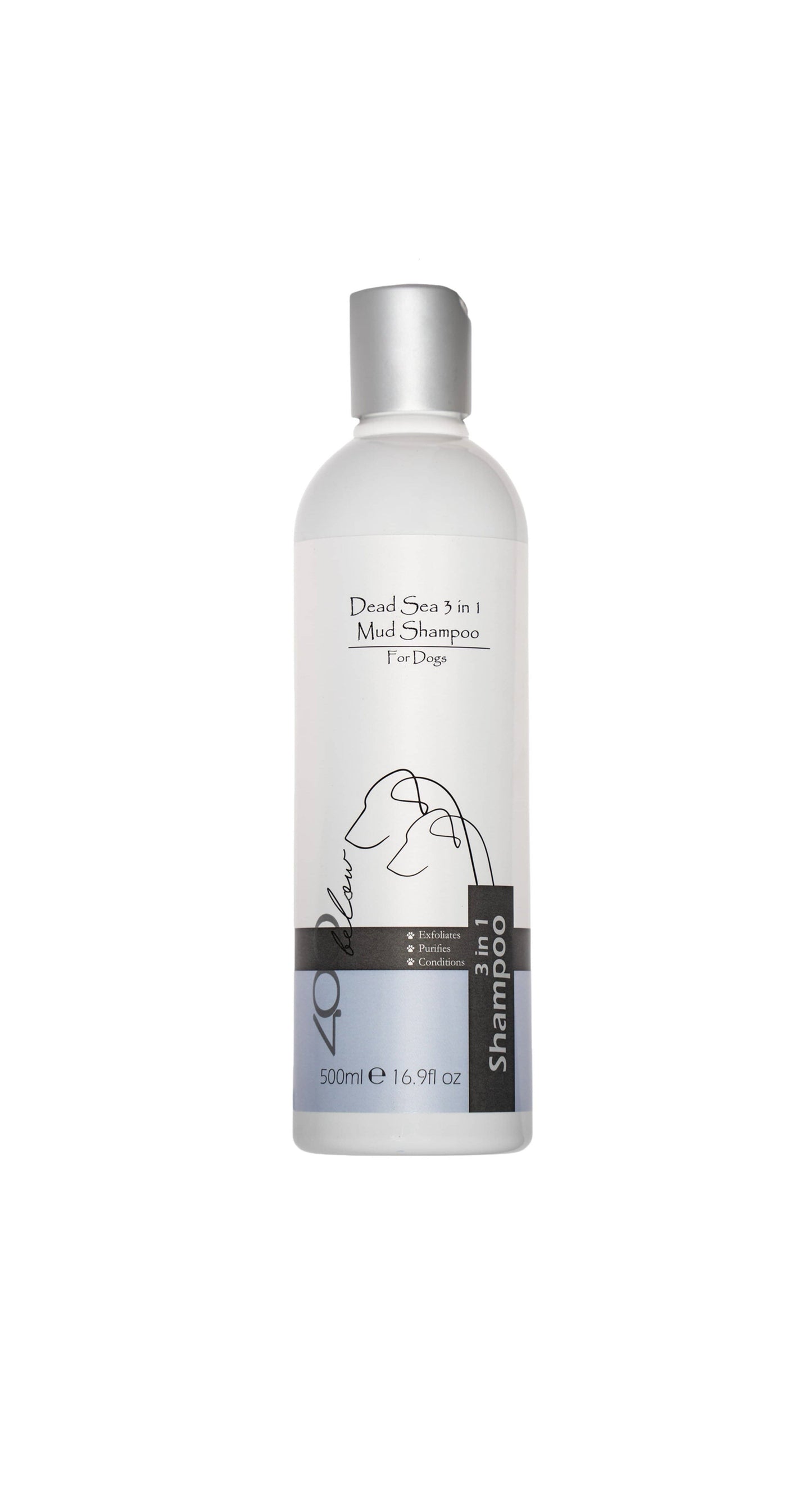 Dead Sea 3 in 1 Mud Shampoo for Dogs Exfoliates, Purifies, Conditions
